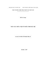 Luận án màu sắc chùa việt ở châu thổ bắc bộ 