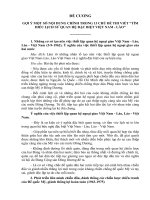 Đề cương gợi ý cuộc thi tìm hiểu mối quan hệ đặc biệt Việt Nam - Lào