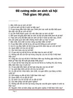 Đề cương ôn tập môn an sinh xã hội