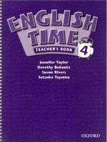 English time 4 teachers book