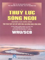 Thủy lực sông ngòi  nghiên cứu điển hình tính toán thủy lực cấp nước mùa cạn đồng bằng sông hồng (GS  TS  hà văn khối)