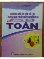 Hướng dẫn ôn tập kỳ thi THPT quốc gia 20172018  môn toán