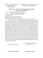 Đồng hóa số liệu trong truyền nhiệt (tt) 