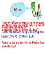 Bài giảng sinh học 8 tiết 20 bài 19