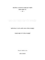 báo cáo thực tập kiểm tra và sửa chữa máy công nghiệp 