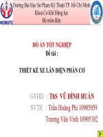 THIẾT KẾ  CHẾ TẠO XE LĂN ĐIỆN CHO NGƯỜI KHUYẾT TẬT
