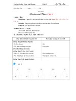 Giáo án rèn học sinh yếu lớp 1 môn toán 