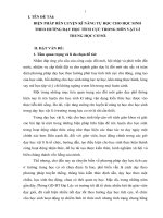 Skkn biện pháp rèn luyện kĩ năng tự học cho học sinh theo hướng dạy học tích cực trong môn vật lí trung học cơ sở 