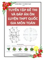 Tuyển tập 100 đề thi thử THPT quốc gia ôn luyện môn Toán năm 2018 đầy đủ kiến thức 11 và 12 có đáp án