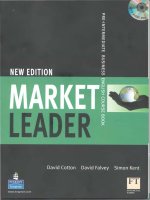 Market leader pre intermediate business english coursebook (new edition) plus CDs