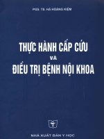 Thực hành cấp cứu và điều trị bệnh nội khoa 