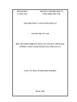 Điều tra kinh nghiệm sử dụng cây có ích của đồng bào dân tộc h’mông và dao của huyện bát xát tỉnh lào cai 