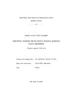 Phương trình tích phân trong không gian hilbert (LV tốt nghiệp)