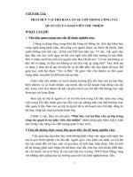 Skkn phát huy vai trò ban cán sự lớp trong công tác quản lí của giáo viên chủ nhiệm 