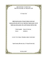 Biện pháp quản lý hoạt động giáo dục ngoài giờ lên lớp ở các trường trung học cơ sở trên địa bàn quận cầu giấythành phố hà nội 