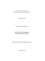 Tích phân lebesgue trên tập số thực (LV tốt nghiệp)