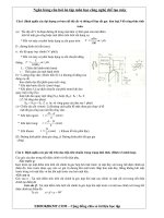 NGÂN HÀNG câu hỏi ôn THI môn học công nghệ chế tạo máy