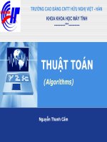 THUẬT TOÁN CHƯƠNG 3  QUY HOẠCH ĐỘNG  SLIDE GIẢNG DẠY