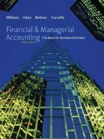 The financial managerial accounting 16th williams 1 