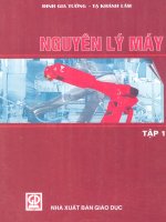 Nguyên lý máy tập 1 (đinh gia tường  tạ khánh lâm)