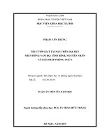 Tội cướp giật tài sản trên địa bàn miền đông nam bộ, tình hình, nguyên nhân và giải pháp phòng ngừa