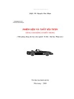 GIÁO TRÌNH - Nhiên liệu và chất bôi trơn dùng cho động cơ đốt trong (PGS.TS Nguyễn Văn Nhận)