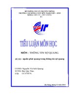 nguồn phát quang trong thông tin sợi quang