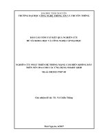 Nghiên cứu phát triển hệ thống mạng cảm biến không dây trên nền IPv6 cho các ứng dụng Smart Grid (tt)