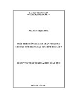 Phát triển năng lực suy luận ngoại suy cho HS trong dạy học hình học lớp 9 (LV thạc sĩ)