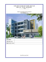 THUYẾT MINH BÁO CÁO KINH TẾ KỸ THUẬT ,VĂN PHÒNG