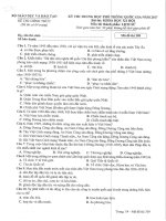 Đề thi THPT QG năm 2017 môn Lịch sử (Đề chính thức)_Mã đề 309