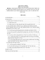 XU HƯỚNG PHÁT TRIỂN ÁN LỆ TRONG HỆ THỐNG NGUỒN PHÁP LUẬT THÀNH VĂN CỦA CÁC HỆ THỐNG PHÁP LUẬT THUỘC DÒNG HỌ CIVIL LAW VÀ LIÊN HỆ VỚI VIỆT NAM.