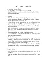 ĐỀ CƯƠNG LLDHTV 1 