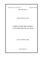 Nghiên cứu điều kiện lao động và sức khỏe thủy thủ tàu ngầm