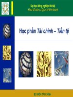 Chuong 1  tong quat ve tai chinh tien te