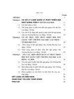 LUẬN văn THẠC sĩ   QUẢN lý PHÁT TRIỂN đội NGŨ GIẢNG VIÊN TRƯỜNG đại học LAO ĐỘNG xã hội HIỆN NAY