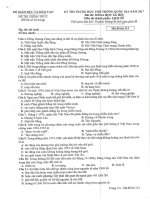 Đề thi THPT QG năm 2017 môn Lịch sử (Đề chính thức)_Mã đề 313