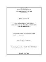 Tội cướp giật tài sản trên địa bàn miền Đông Nam Bộ Tình hình, nguyên nhân và giải pháp phòng ngừa (LA tiến sĩ)