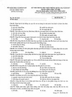 Đề thi THPT QG năm 2017 môn Giáo dục công dân (Đề chính thức)_Mã đề 301