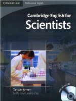 Cambridge English for Scientists Students Book