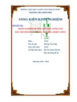 SKKN VL8 2014 CHUẨN thành phố hoàng văn giáp THCS bình phú