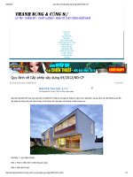 Quy định về Cấp phép xây dựng 64_2012_NĐ-CP