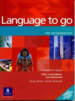 Language to go pre interm student book  