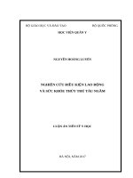 Nghiên cứu điều kiện lao động và sức khỏe thủy thủ tàu ngầm