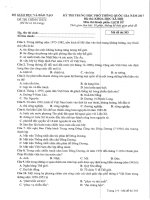 Đề thi THPT QG năm 2017 môn Lịch sử (Đề chính thức)_Mã đề 303