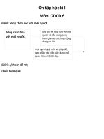 Ôn tập học kì I môn GDCD 6