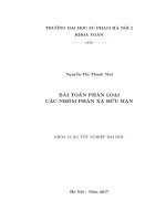 Bài toán phân loại các nhóm phản xạ hữu hạn
