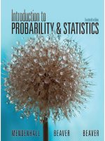 Introduction to probability strategics 4th mendelhall 1 