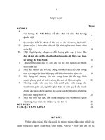 TIỂU LUẬN   vận DỰNG tư TƯỞNG hồ CHÍ MINH về dân CHỦ TRONG GIÁO dục ý THỨC dân CHỦ TRONG THANH NIÊN QUÂN đội HIỆN NAY