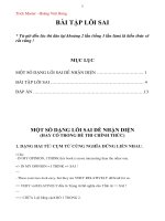 bài tập tìm lỗi SAI có đáp án 